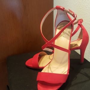Red Suede Sandal